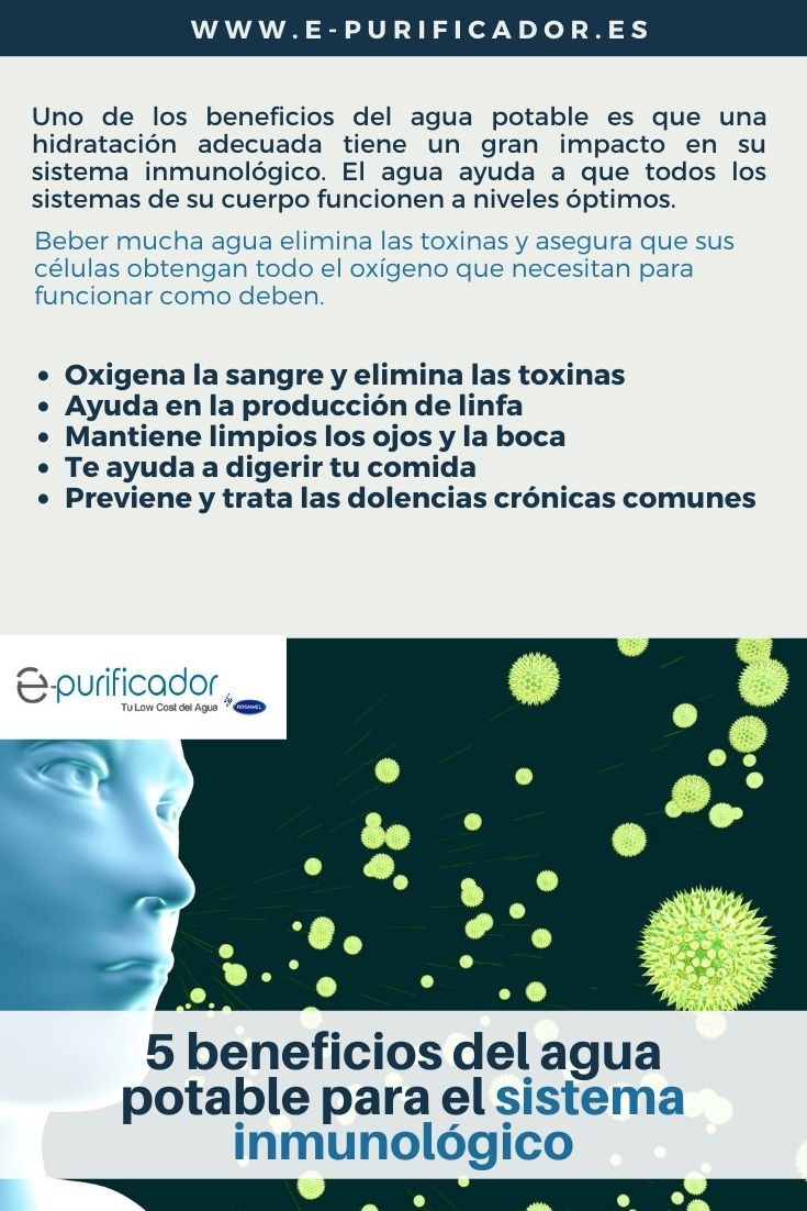 5 beneficios del agua para el sistema inmunologico